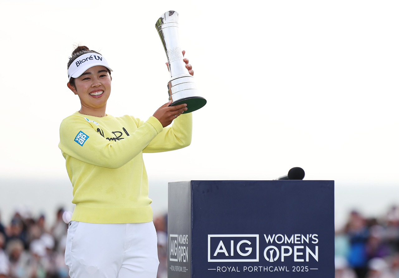 全英女子オープン」でメジャー初優勝を果たした山下美夢有